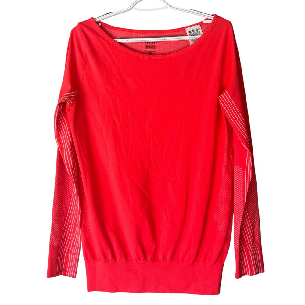 Nike Dri-Fit Hot Pink Long Sleeve Tee Size Medium